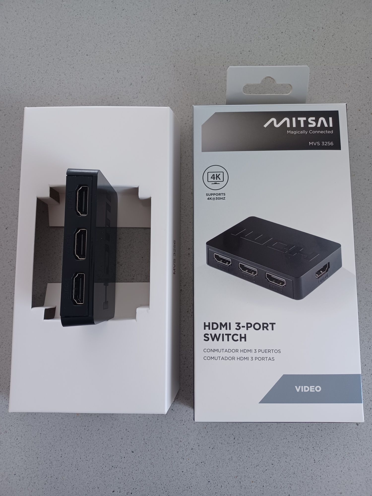 Comutador HDMI 3 portas