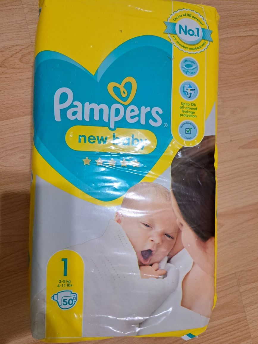 Підгузники Pampers розмір1,2, 3.