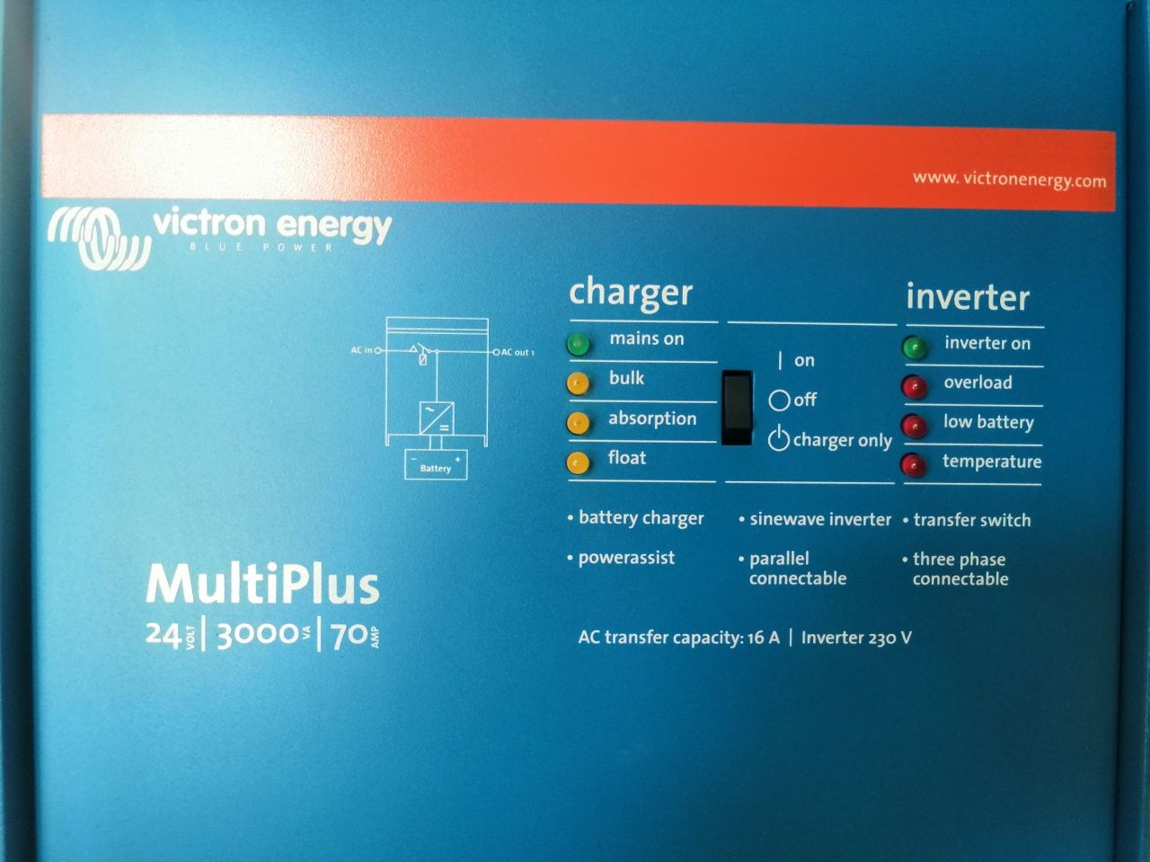 NOWY Inwerter Ups Victron Energy MULTIPLUS 24/3000/70