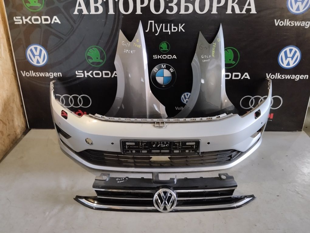 Бампер крило решітка гольф 7 спортван плюс VW Golf 7 sportvan