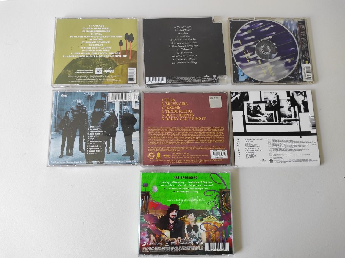 Pakiet płyt CD 7 sztuk (rock alternative, indie rock, folk
