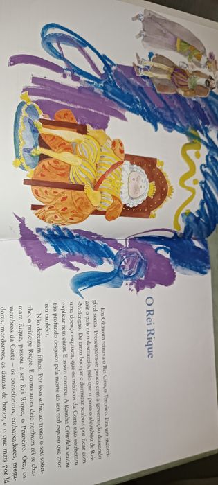 Livro O rei Rique e outras histórias ilustração de Júlio Resende