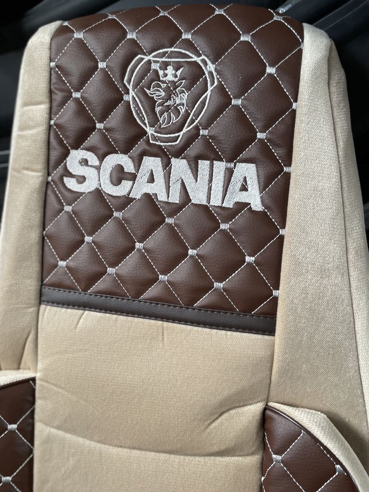 Чохли SCANIA. Чехлы на сканию. Ортопедичні чохли Scania, Daf, Man