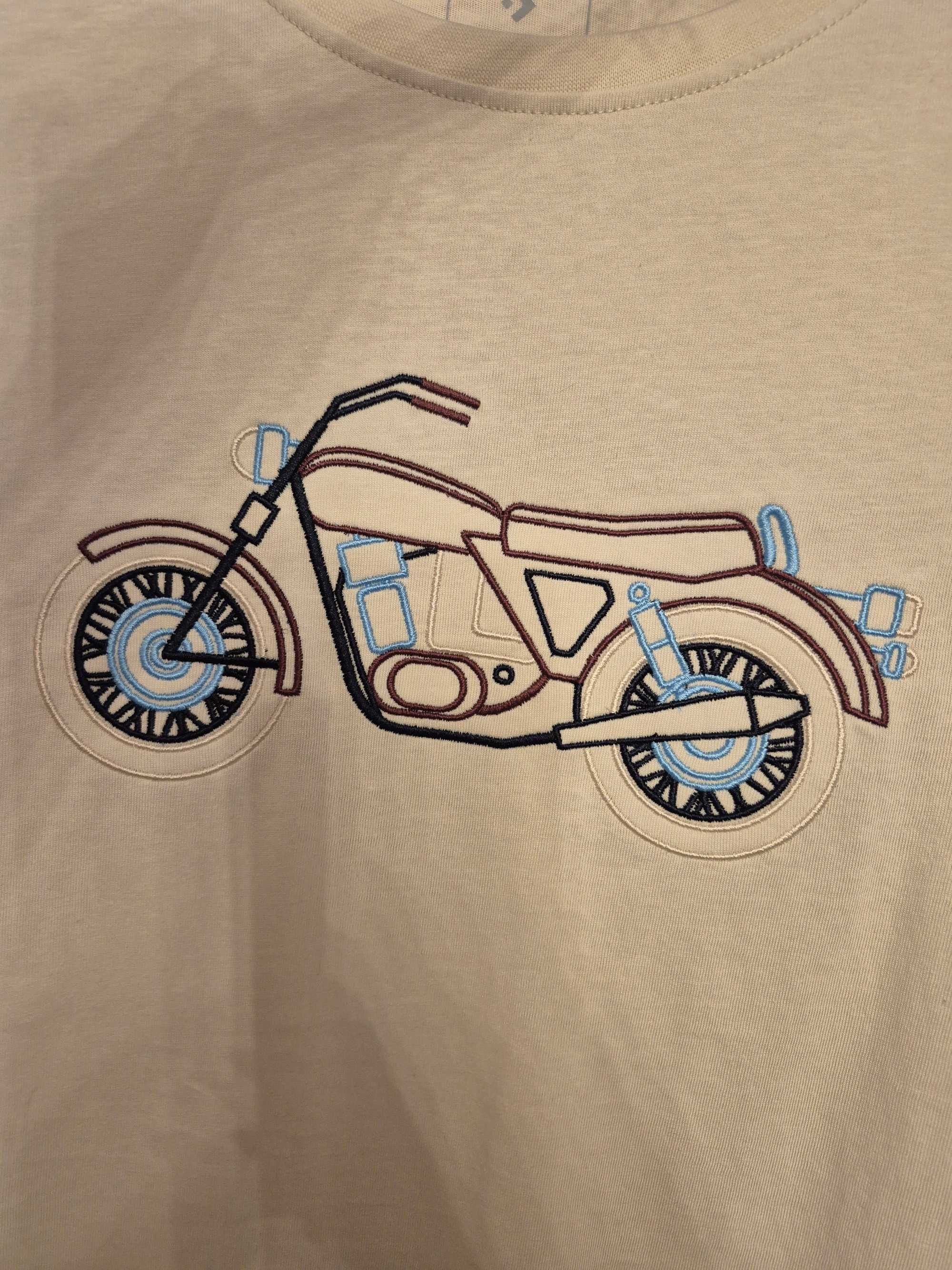 Koszulka męska z motorem L
