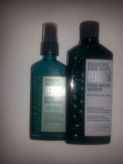 Zestaw L'occitane Verdon dla mężczyzn żel do twarzy+do kąpieli 200ml