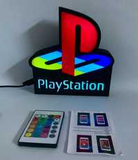 Playstation lampka plafon led RGB komplet z zasilaczem sterowanie BT