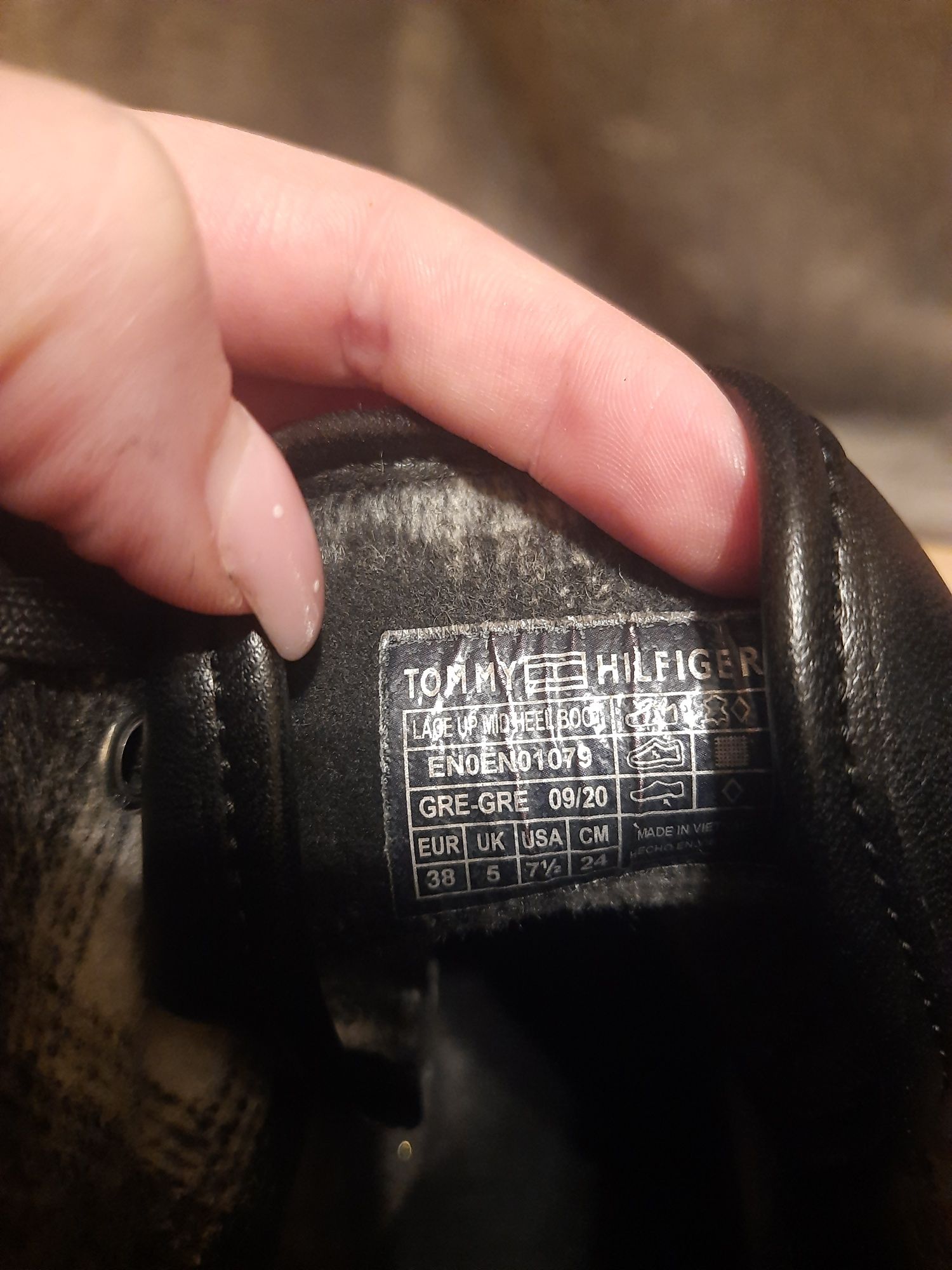 Tommy Hilfiger/Jeans botki/trapery zimowe