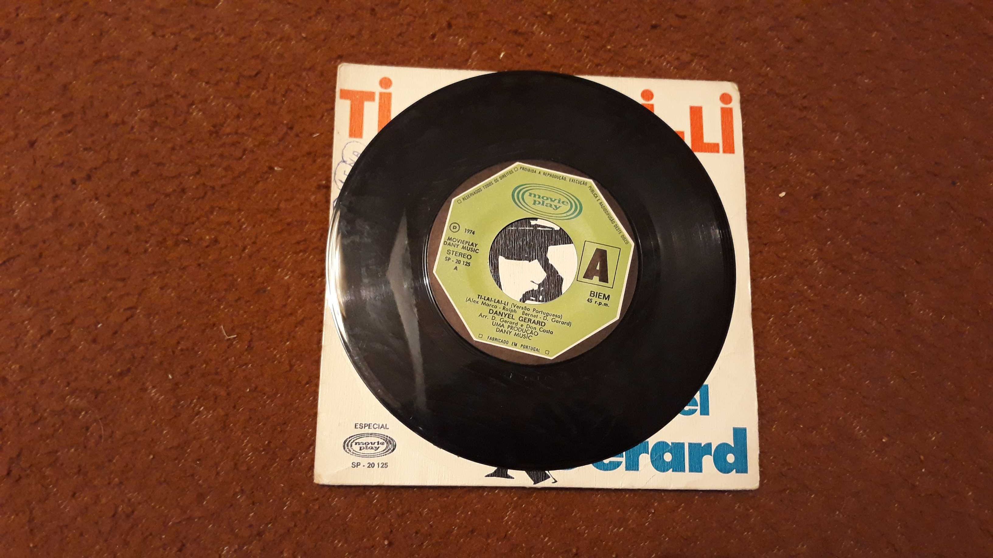Danyel Gérard - Ti-lai-lai-li - single vinil - portes incluídos