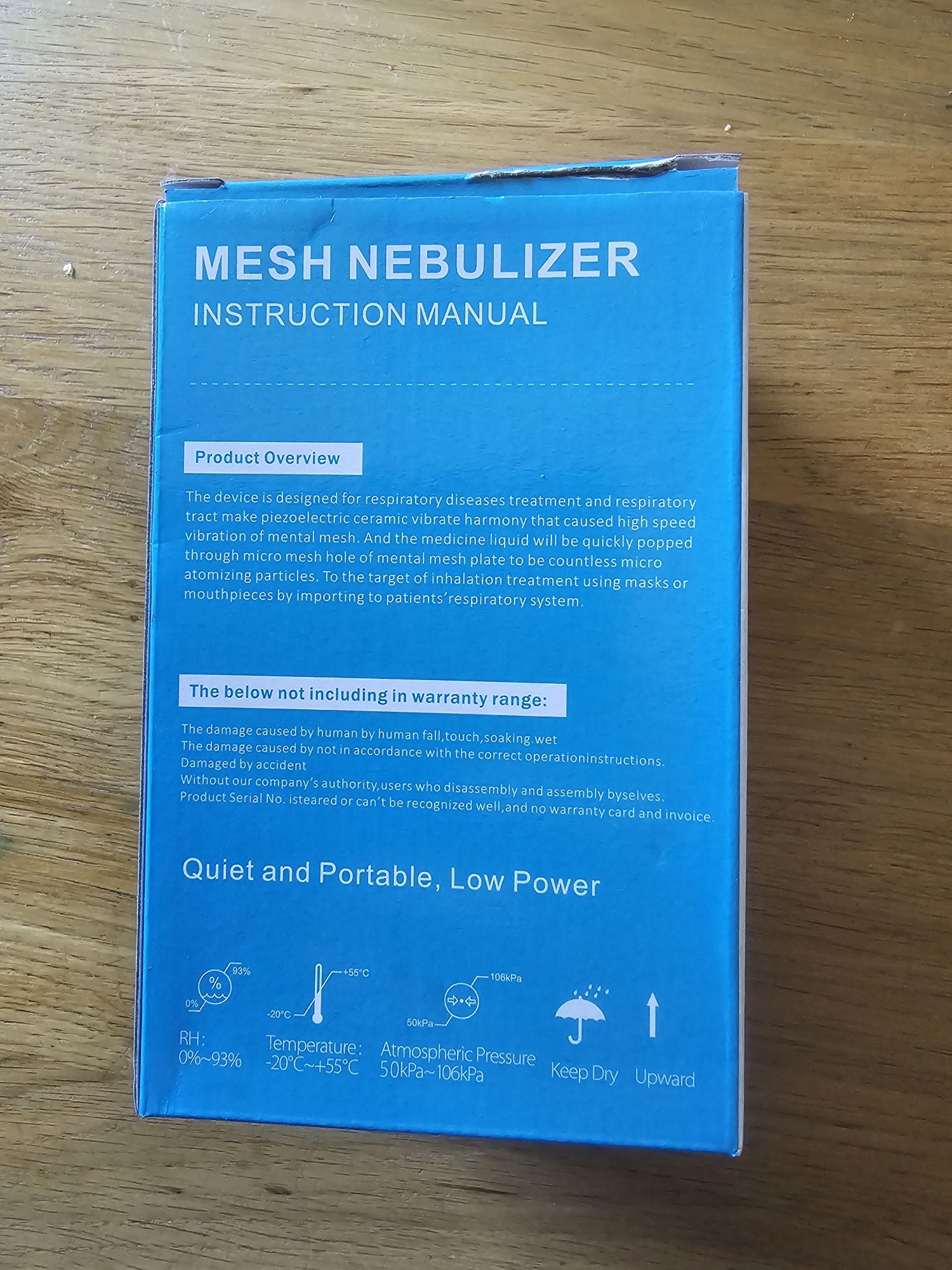 Nebulizator mini mesh dla dzieci i dorosłych