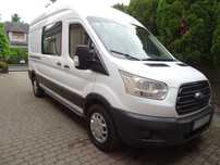 Ford TRANSIT 2,2 TDCI 155 PS, 5-OSÓB + PAKA  ,BRYGADÓWKA, KLIMATYZACJA , ŁADNY STAN !  174 TYS/KM -auto jest zarejestrowane, SUPER STAN BUSA !- okazja !