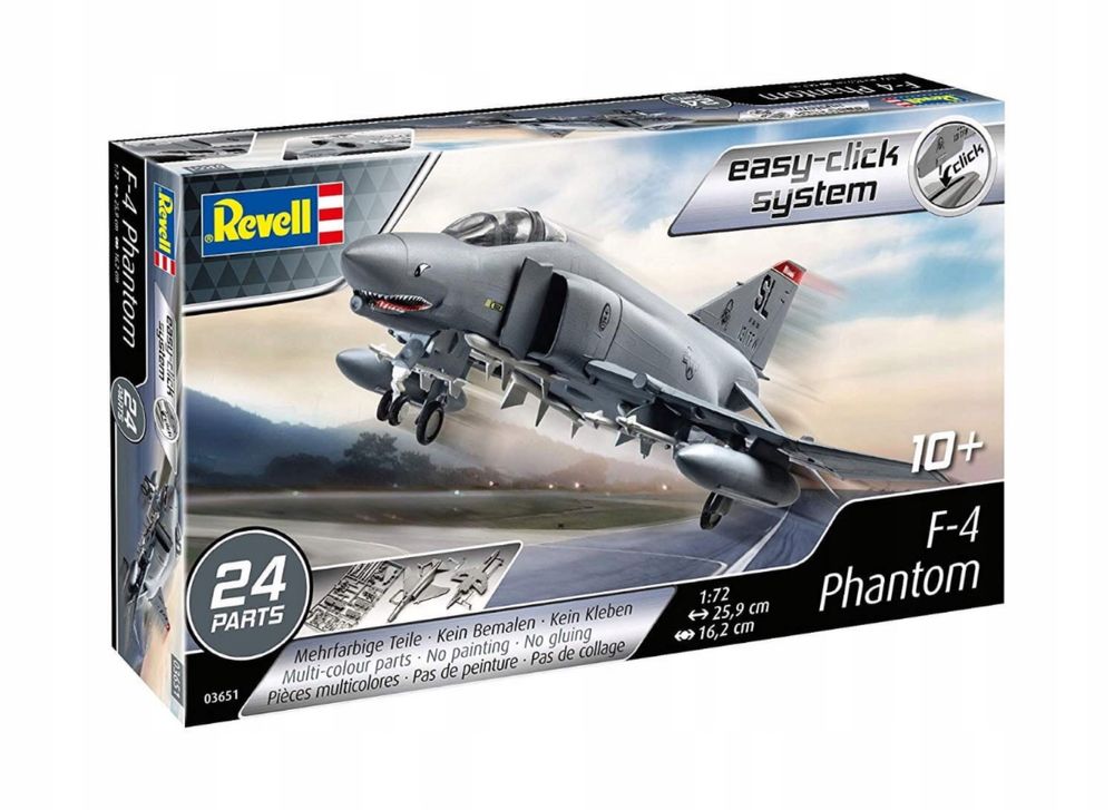 Model do sklejania Revell 03651 SAMOLOT EASY-CLICK F-4E PHANTOM