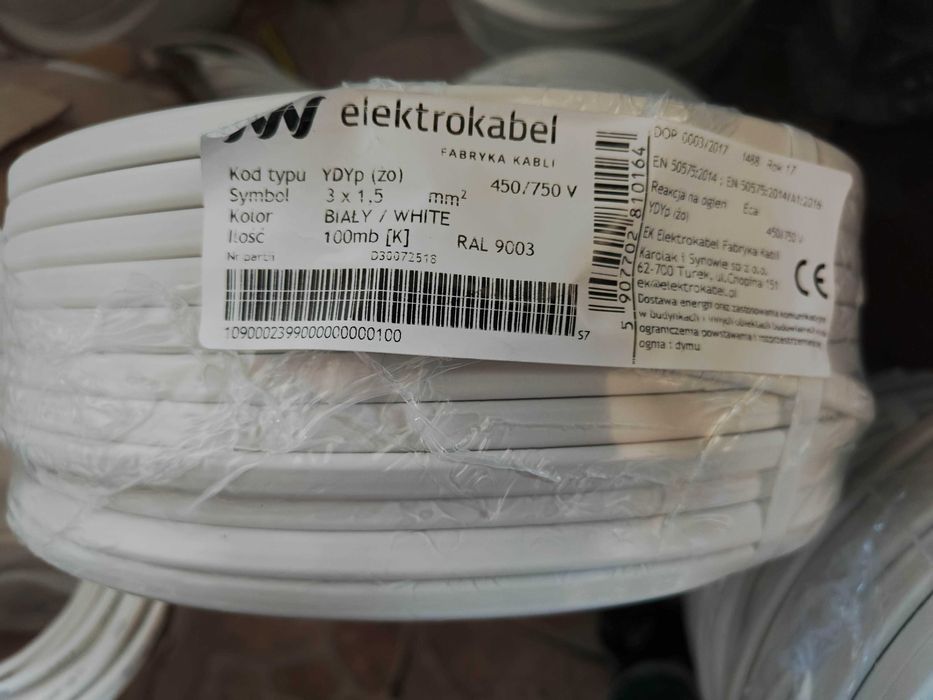 Przewód 3x1,5 Elektrokabel DO NEGOCJACJI