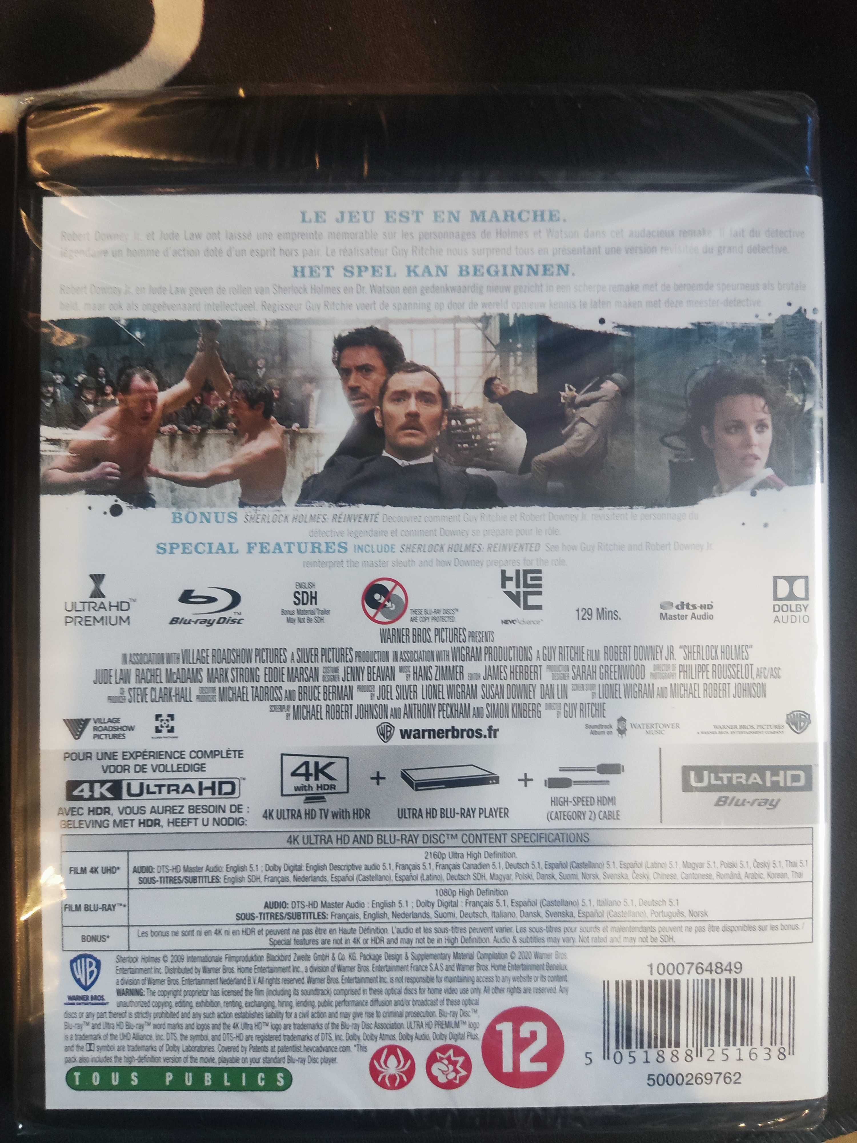 Sherlock Holmes 4k +Blu ray Lektor