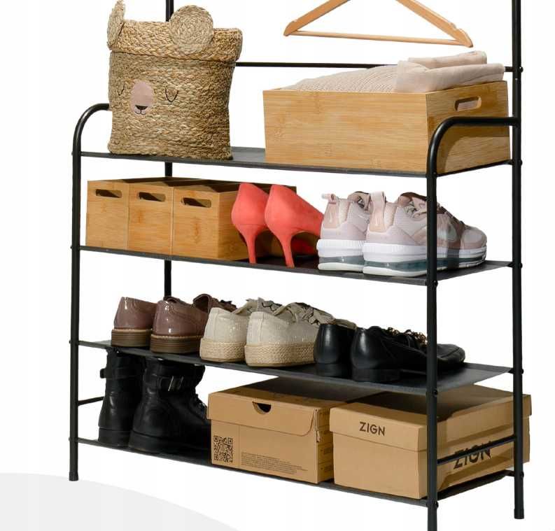 WIESZAK Na Ubrania Kurtki Buty Stojak Garderoba 2w1 XXL (WYPRZEDAŻ)