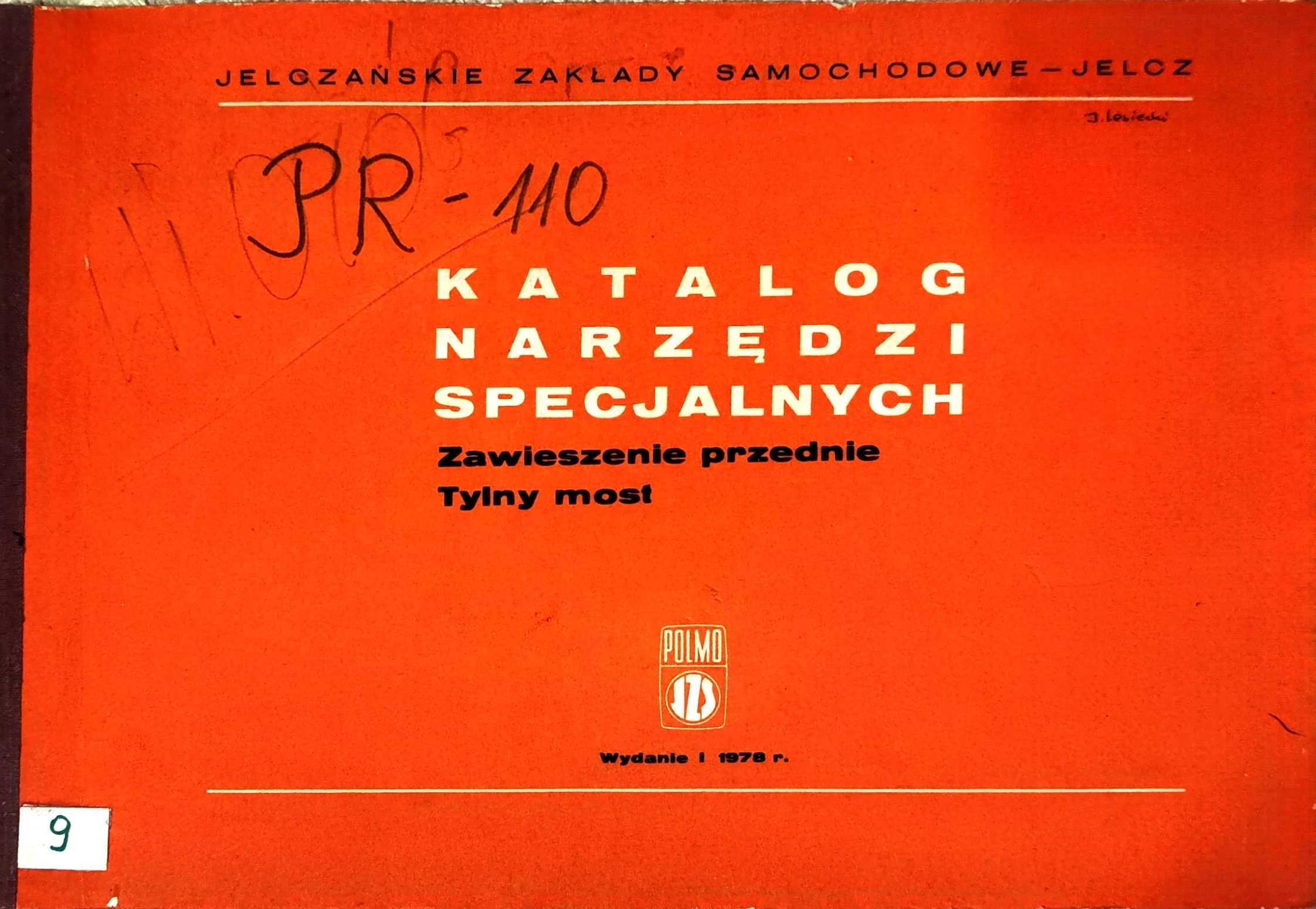 Katalog narzedzi specjalnych zawieszenie przednie tylni most PR 110
