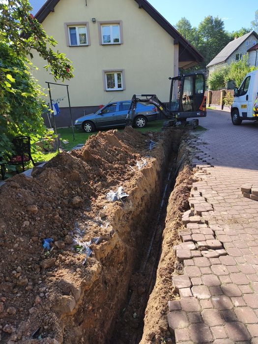 Prace ziemne Minikoparką/ Pomoc Drogowa