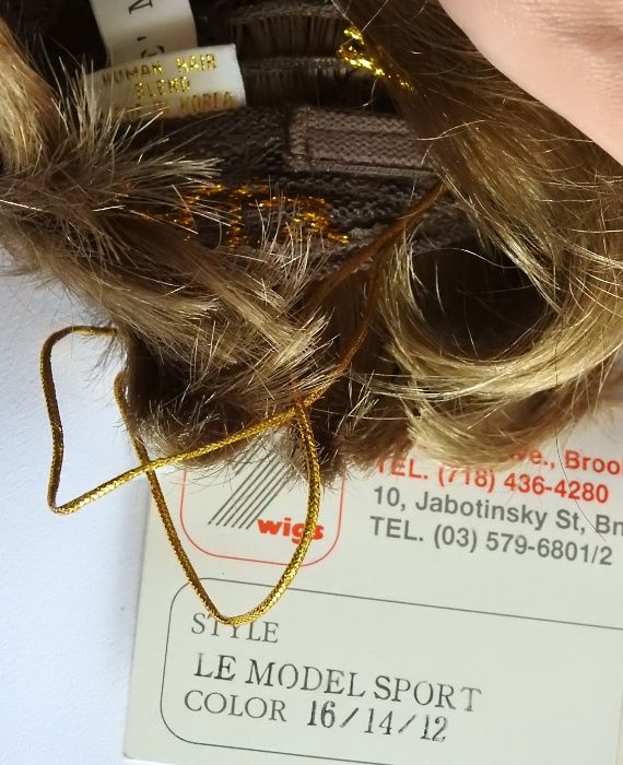 Новый парик из США 50% натуральные волосы $500 Le Model Sport русые