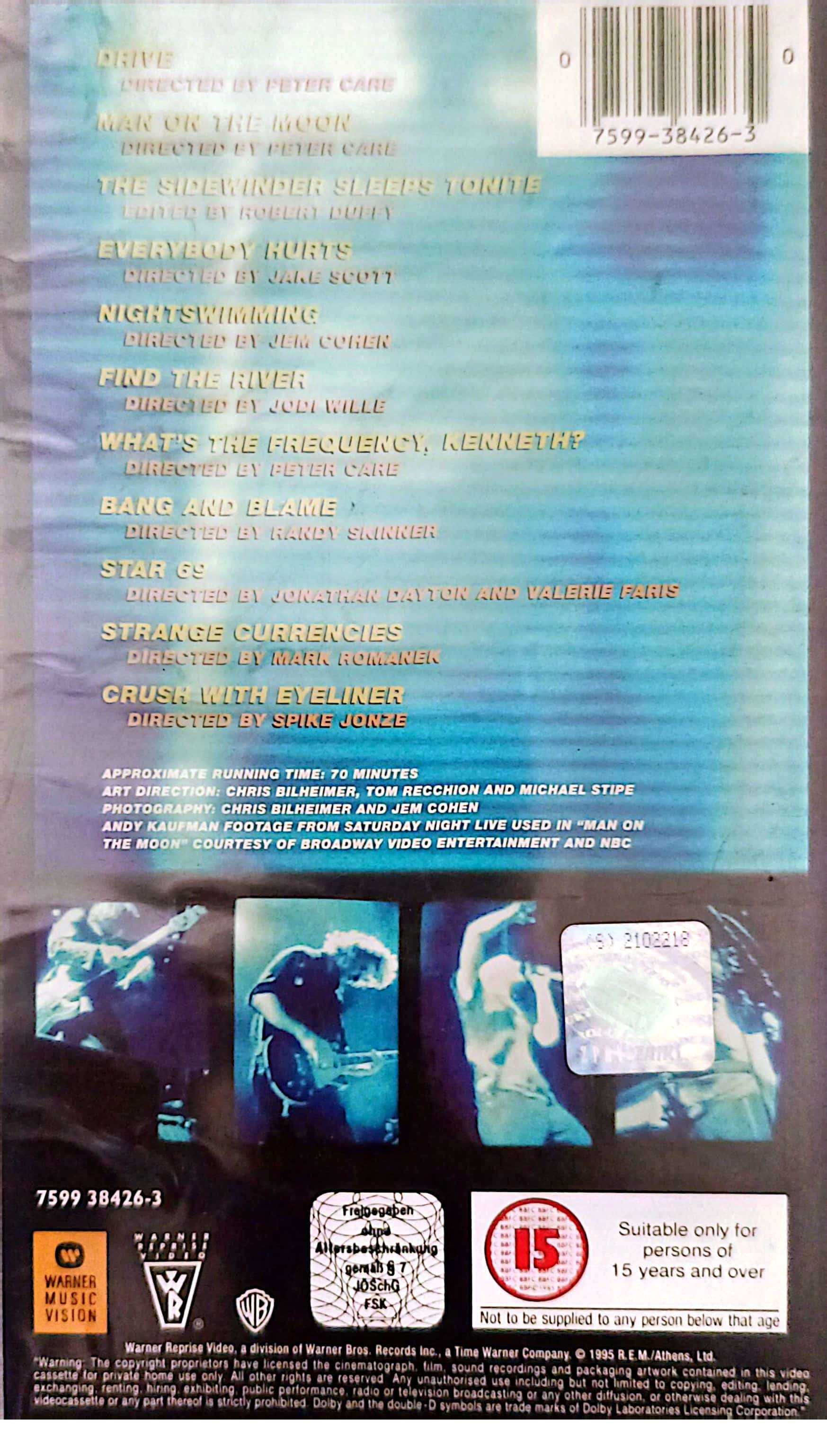 R.E.M Parallel kaseta wideo vhs
