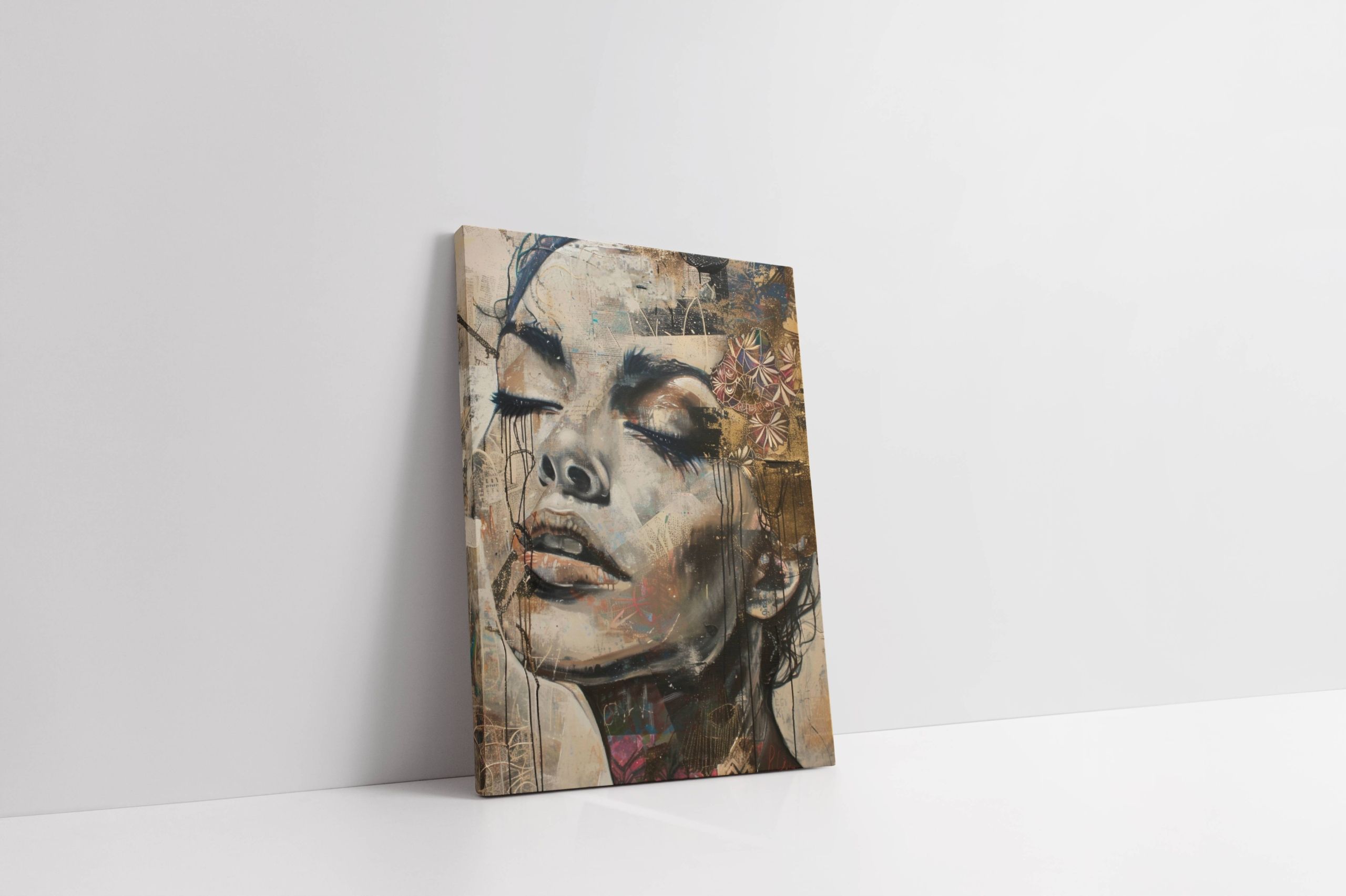 Obraz na płótnie "Emocje w Kolorze" 30x40 cm - Nowoczesna Abstrakcja