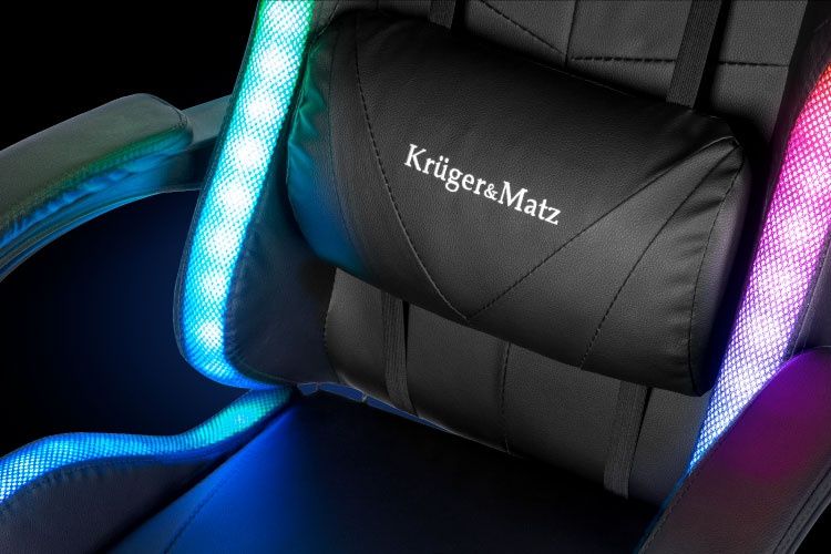 Крісло геймерське Kruger&Matz GX-150 з підсвічуванням кресло гейма TOP