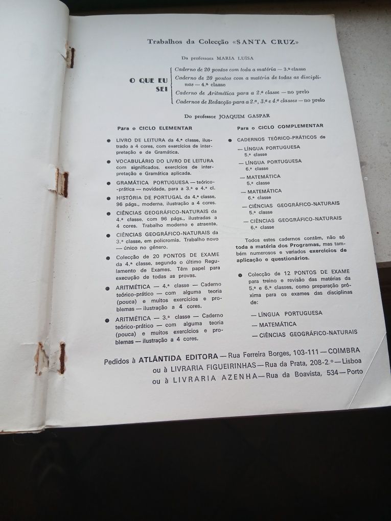 Antiguidades ensino primário