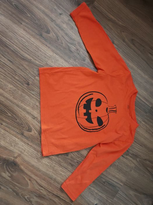 Bluzka r. 116 dynia halloween bluza pomarańczowa bal dyni