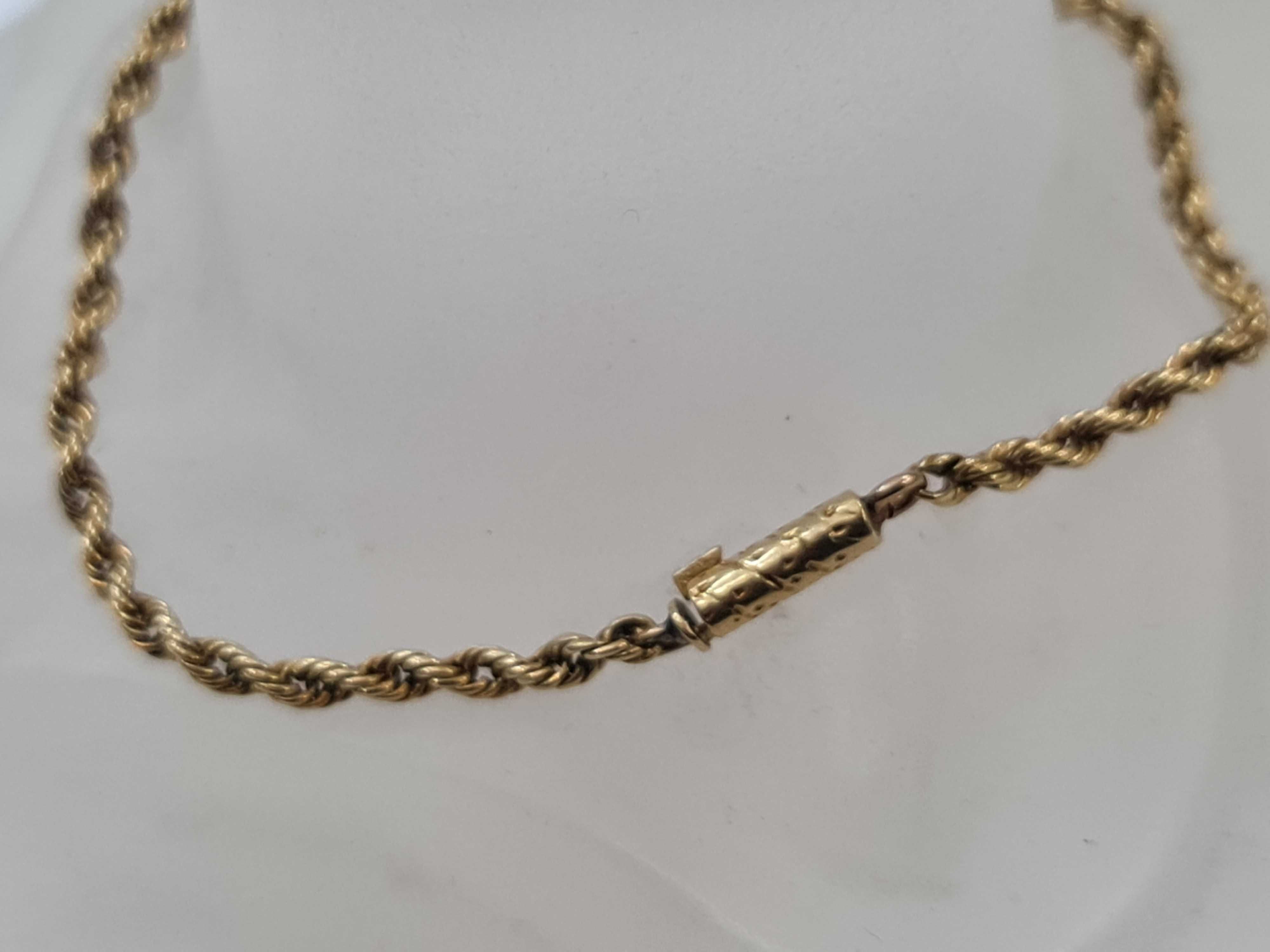 Ciekawa złota bransoletka damska/ 585/ 4.26 gram/ 19cm