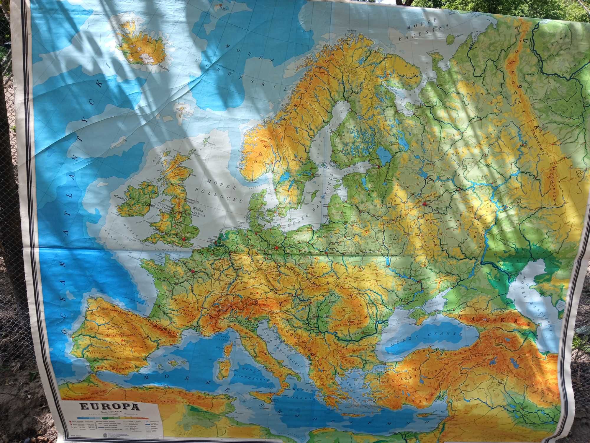 Mapa szkolna plotno