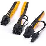 Cabos pcie duplos, 6pin para 2 * 8pin (6+2)