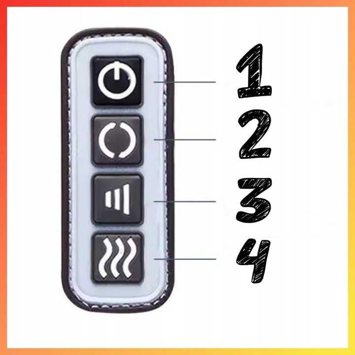 ELEKTRYCZNYmasażer stóp, nóg z funkcją grzania