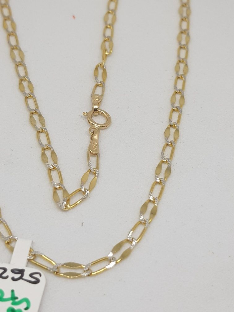 Złoty damski łańcuszek złoto 585 50 cm