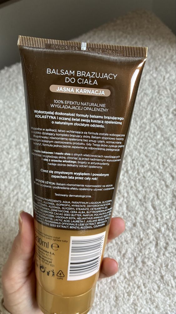 Kolastyna brazujacy balsam do ciala nowy