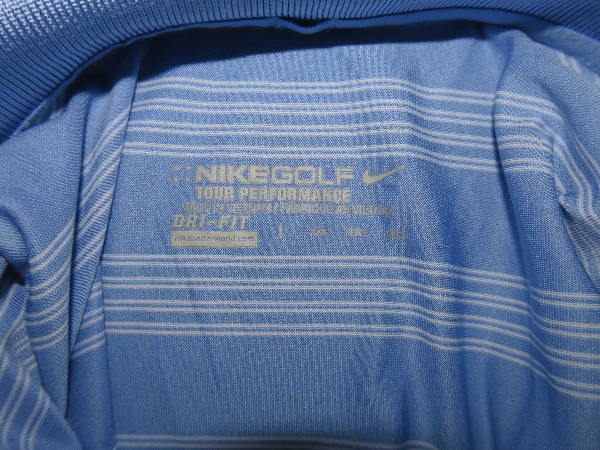 Nike Golf koszulka polo w paski XXL