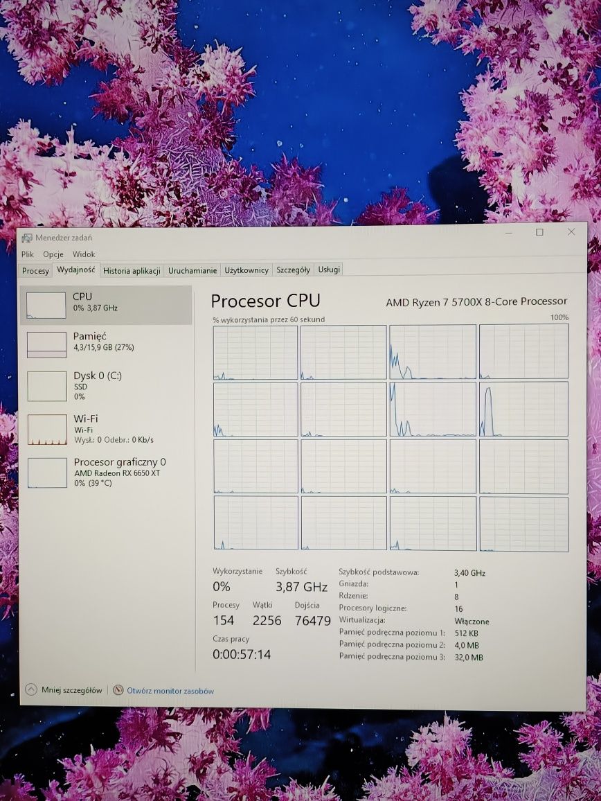 Komputer gamingowy 5700X / 16RAM / RX 6650XT / 1TB / WIN 10 Pro