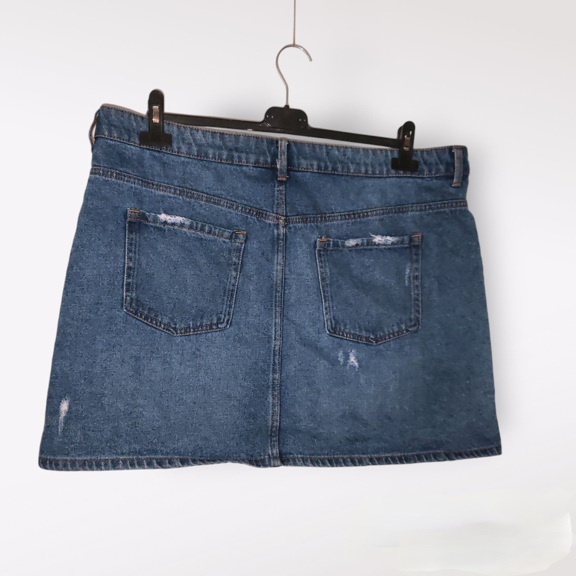 Spódnica spódniczka dżinsowa jeansowa mini size rozmiar 46