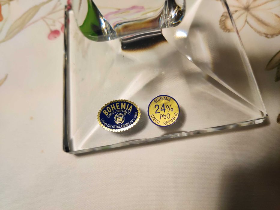 Castiçais de cristal Bohemia (30,5cm) - modelo Olympia