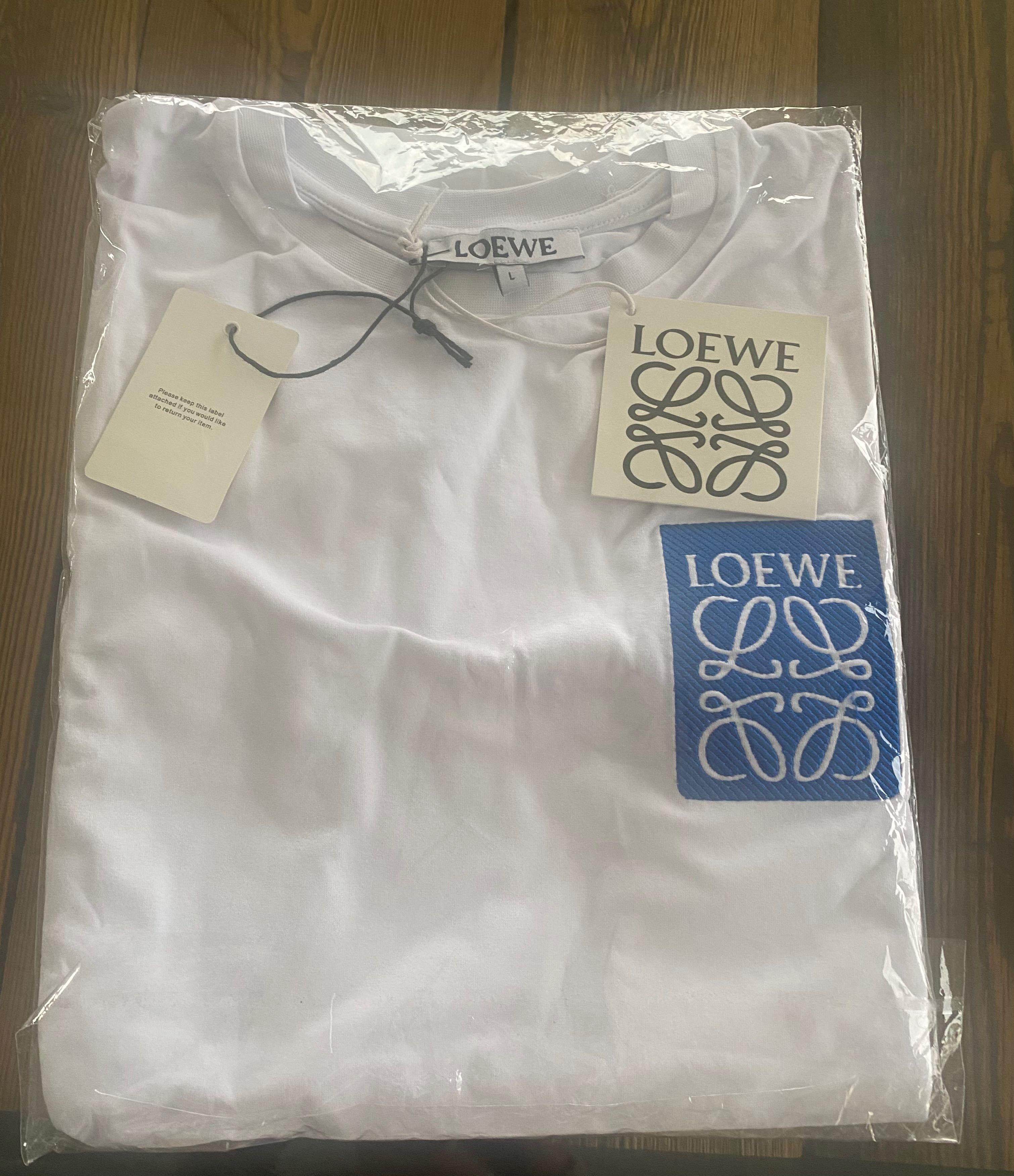T-shirt Loewe L  bialy
