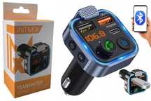Transmiter Bluetooth FM Ładowarka 2x USB + Typ-C * VideoPlay Wejherowo