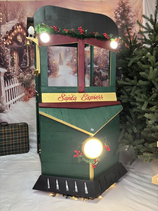 Comboio cenario de Natal