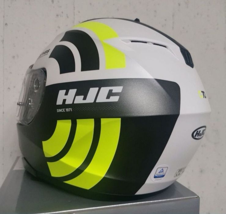 Capacete HJC C70 Curves White/ Yellow Gloss [ S ]( NOVO )