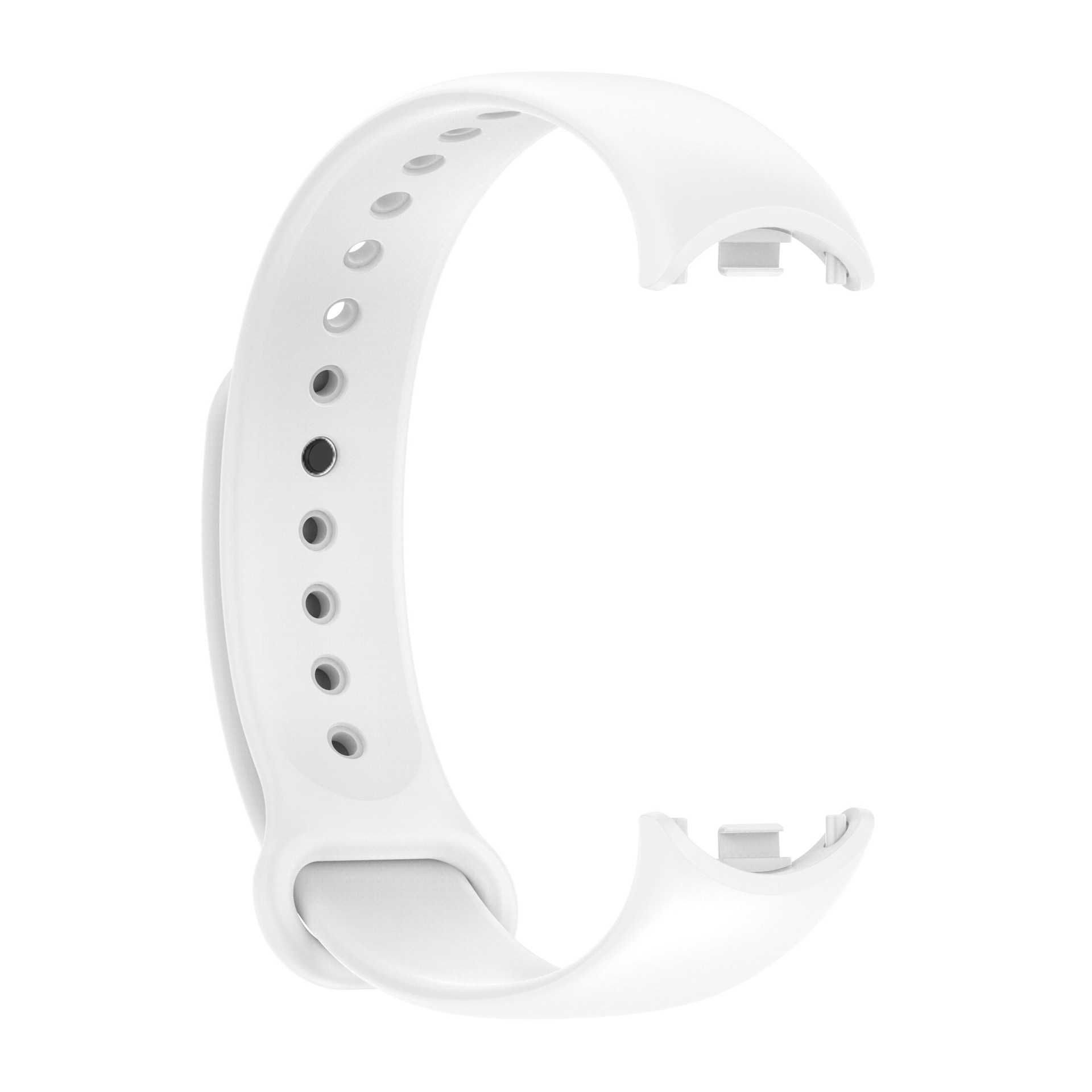 Ремінець для фітнес-браслету Xiaomi Mi Band 8 Чорний / Білий