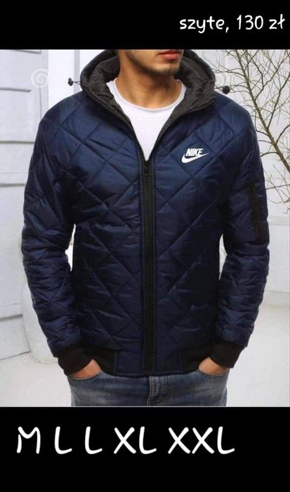 Nowa kurtka męska wiosenna szyte logo M L XL XXL różne modele.
