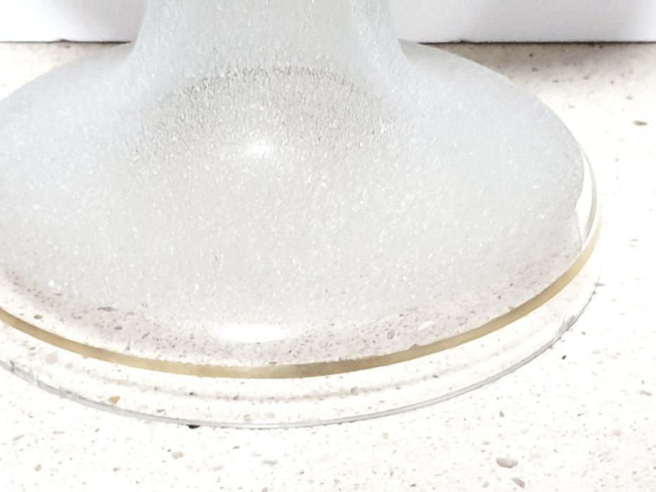 Magnífica rara antiga floreira em vidro dourado à mão