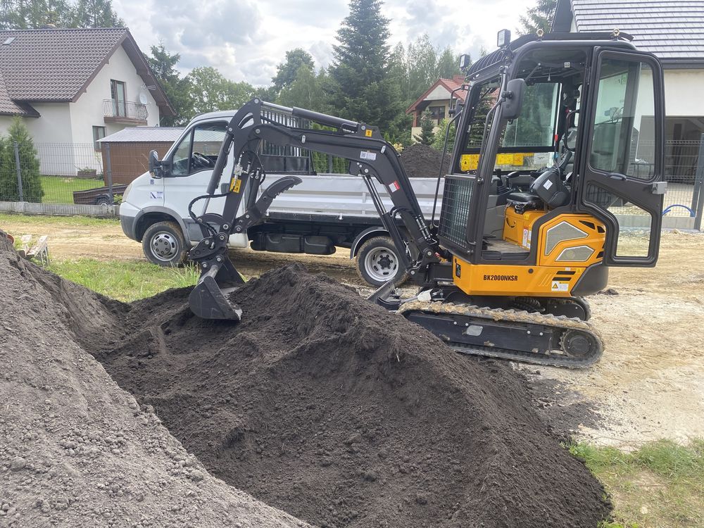 Usługi minikoparką + wywrotka 3,5t