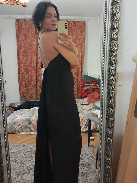 Czarna maxi wieczorowa sukienka Opera Richards rozm. S, M