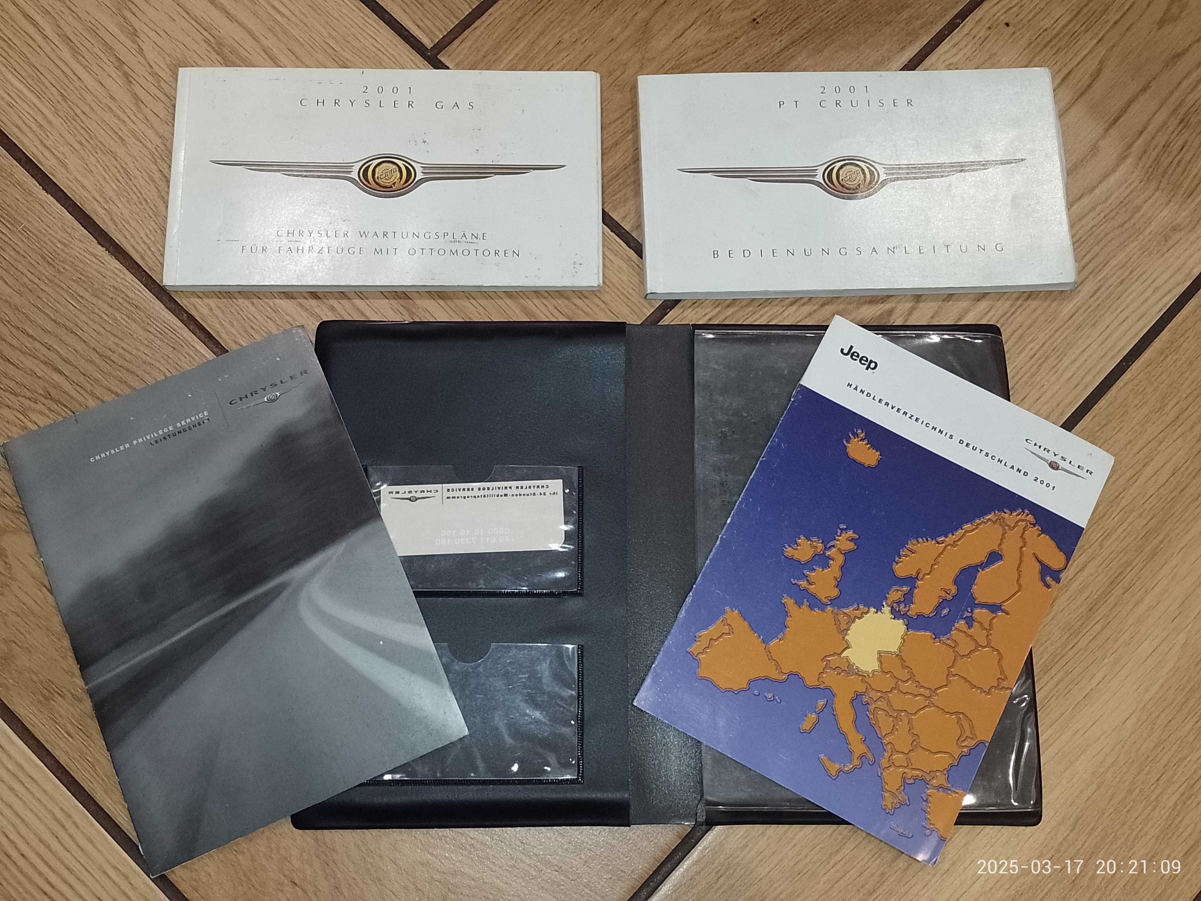 ETUI + Instrukcja obsługi Chrysler PT Cruiser + książka serwisowa