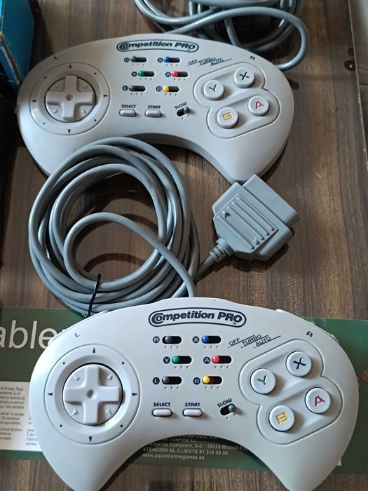 2 Comandos Competition Pro e 3 Adaptores SNES