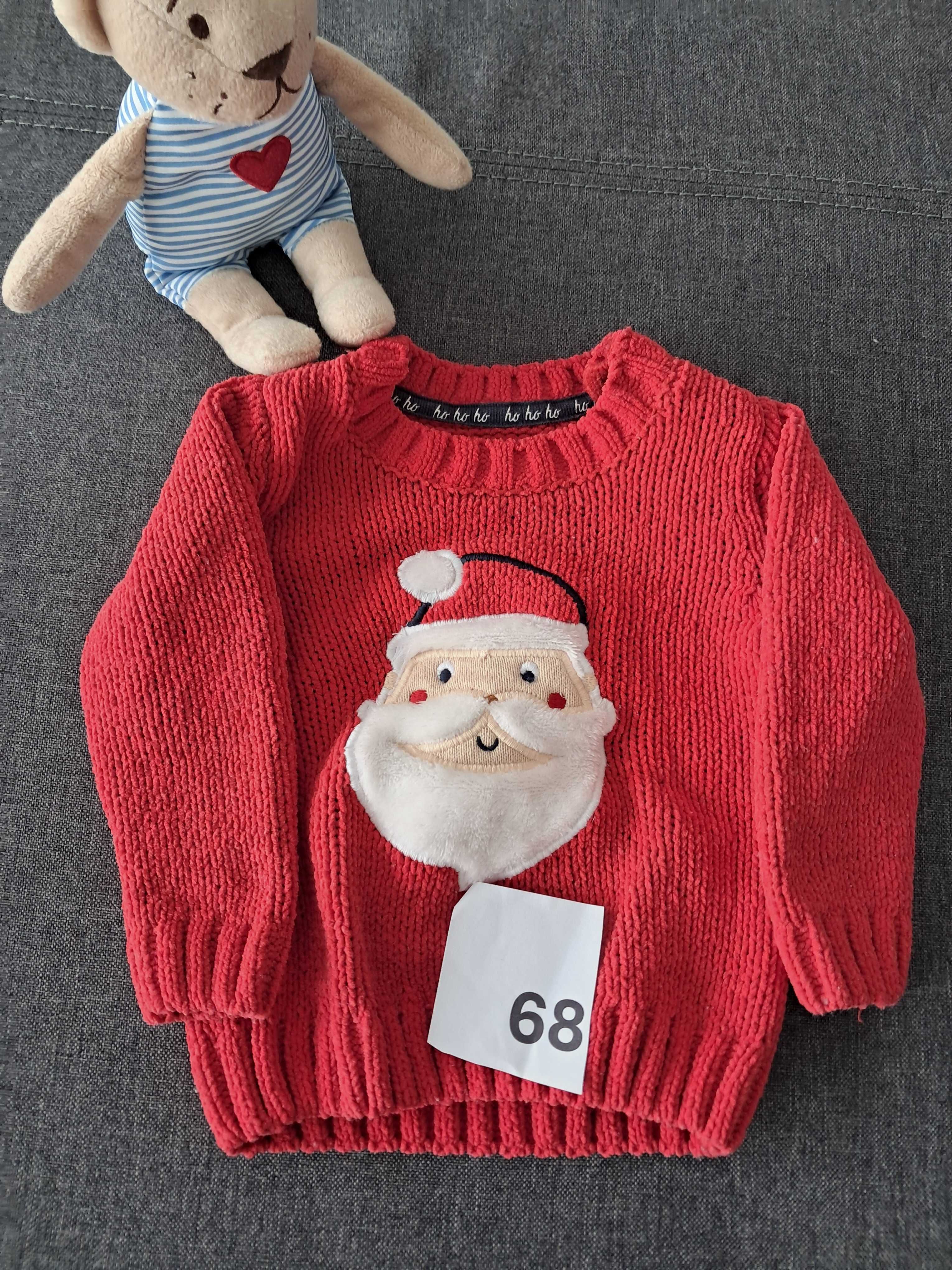Sweterek świąteczny Boże Narodzenie niemowlęcy długi rękaw Baby Club