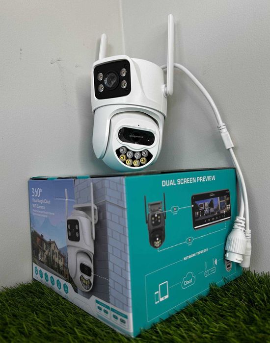 Камера видеонаблюдения вайфай WiFi iCsee уличная поворотна відеонагляд