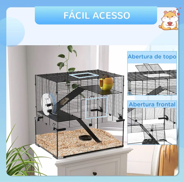 Gaiola para Hamster - PORTES GRÁTIS